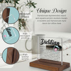 Dietitian Desk Sign Gift for Nutritionists, Thank You Appreciation Plaque for - Image 3