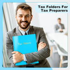 Harloon 40 Pcs Plastic Tax Return Folders 12 x 9 Inches 2 Pocket Folders Bulk - Image 5