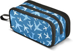 BOENLE Airplanes Blue Pencil Case Box Boys Girls Large Pencil Pouch by BOENLE-WELCOMEYOURCOMING