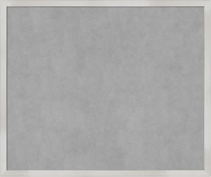 Amanti Art Silver Framed Magnetic Board 21x25 Medium Vision Board by AmantiArt