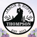 Wedding Couple Sign Metal, Personalized - Image 6