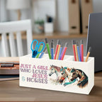 URLLUAE Horse Gifts for Girls Women Wooden Pen Pencil Holder for Office Desk - Image 3