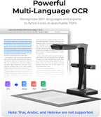CZUR ET MAX Professional Book Scanner, 38MP Document Camera, Laser Curve-Flatten - Image 4