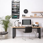 EASEPRES 10 Pocket Mesh Hanging Wall File Organizer, Wall Mounted Mail Paper - Image 4