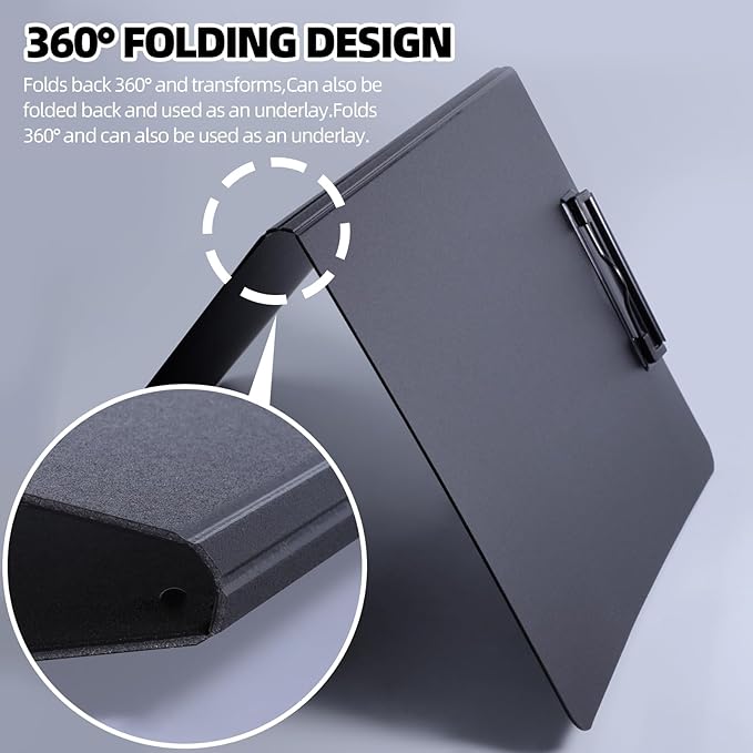FRETONBA Clipboard Folder, A4 Foldable Clipboard - Image 3