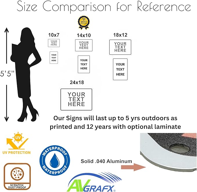 Custom Signs Outdoor Metal for Home Office Business, Personalized, Man Cave - Image 3