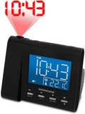 magnasonic projection alarm clock with am/fm radio, battery, main product view