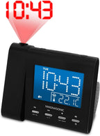 magnasonic projection alarm clock with am/fm radio, battery, main product view
