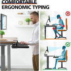 OUKMIC Large Keyboard Tray Under Desk Slide Out - Image 6