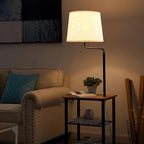 GO&SO Set of 2 Large Oatmeal Linen Drum Lamp Shade - Image 5