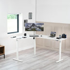VIVO Electric Corner 75 x 63 inch L-Shaped Standing Desk, Memory Height - Image 8