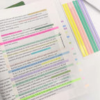 Potanro Sticky Tabs 2300 Pcs Translucent 10 Sheets Highlighter Book Tape Long - Image 2