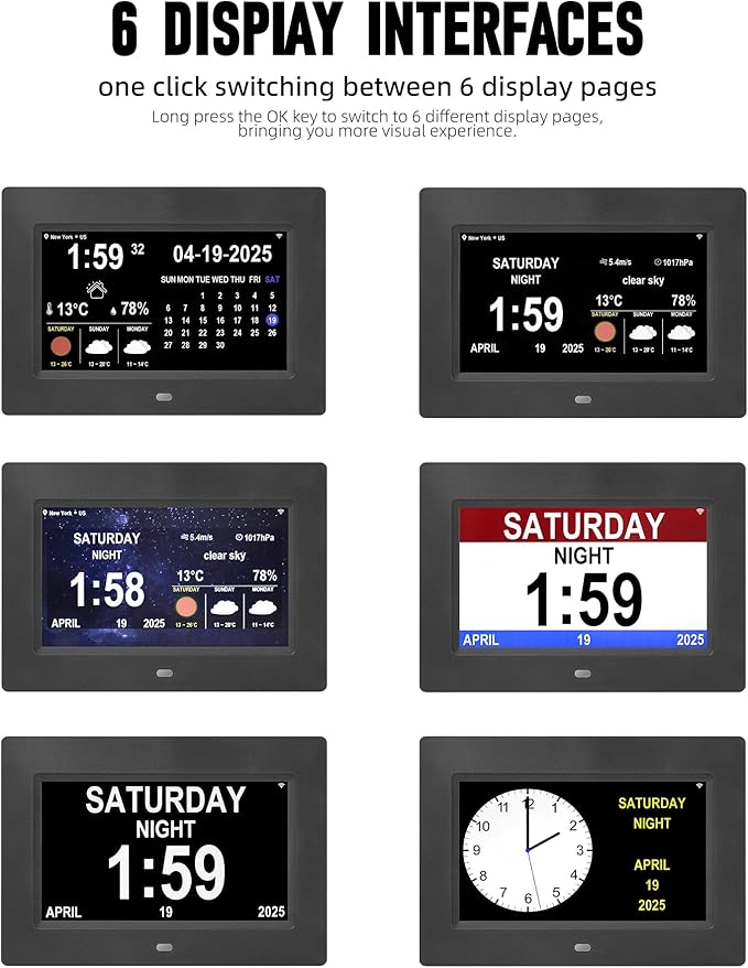 Memwake Digital Alarm Clock, Clock - Image 2