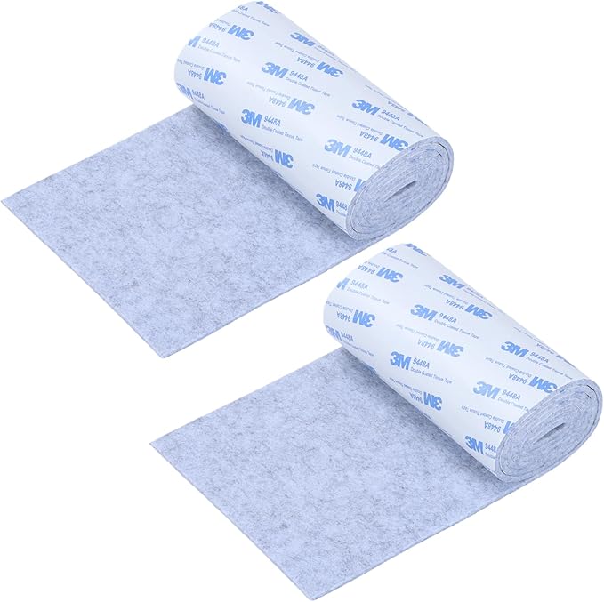 Felt Furniture Pads, Non Slip Self Adhesive Cuttable Felt Tape Gray Heavy Duty by VOCOMO