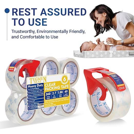 TegmenSeal Heavy Duty Clear Packing Tape - Image 3