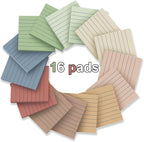 Lined Sticky Notes 3x3 in Ruled Stickies Super Sticking Power Memo Pads Vintage - Image 2