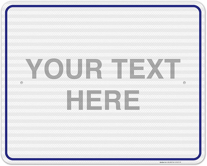 Custom Sign, Personalized Metal Signs, Customize by SigoSigns