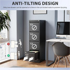 4 drawer file cabinet, filing cabinets for home, side view