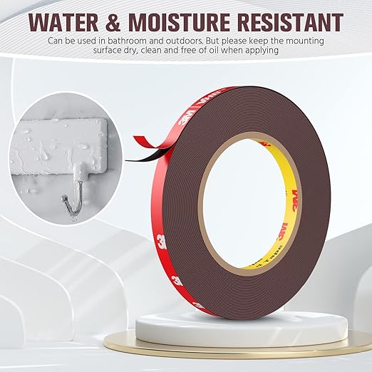 Double Sided Tape, Heavy Duty Mounting Tape Waterproof Foam Tape, 32FT Length - Image 3
