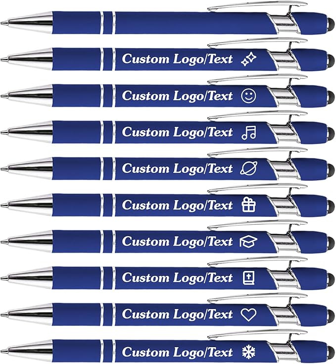 CRME Custom Engraved Ballpoint Pens Bulk Customized Metallic Printed Name Pens by Unknown