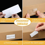 Jeyiour 200 Pcs Label Holders Adhesive Nameplate Pockets Storage Bin Labels - Image 3