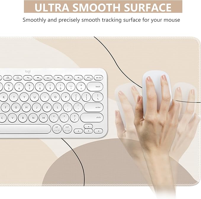 iCasso Extended Gaming Mouse Pad, Large Stable Rubber Base Mousepad - Image 3