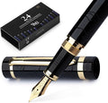 Wordsworth & Black Primori Fountain Pen Set; Medium Nib, Gift Case, 24 Ink by WordsworthBlack