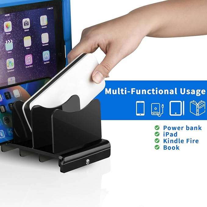 CaSZLUTION Acrylic Multi Device Organizer Stand Base - Image 4