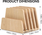KIRIGEN Desktop File Document Holder Stand 5 Slots Mail Paper Organizer Desk - Image 6