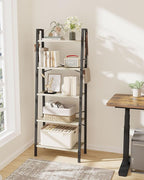 Hzuaneri Ladder Shelf, Bookshelf Bookcase, Freestanding Corner Storage Shelve - Image 3