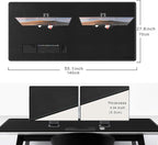CENNBIE Leather Desk Pad Large, 55.1" x 27.5" Desk Mat Blotter Protector - Image 2