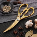 Large Ribbon Cutting Scissors, Heavy duty gold stainless steel scissors - Image 3