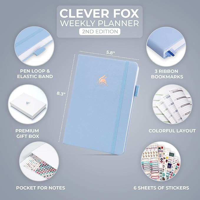 Clever Fox Planner 2nd Edition – Colorful Weekly & Monthly Goal Planner - Image 2