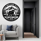Custom Bear Metal Sign, Personalized Metal Address Signs Plague - Image 5