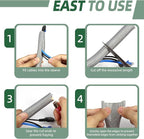 Split Wire Loom Tubing, Cable Protector Sleeve, Braided Cable Management - Image 6