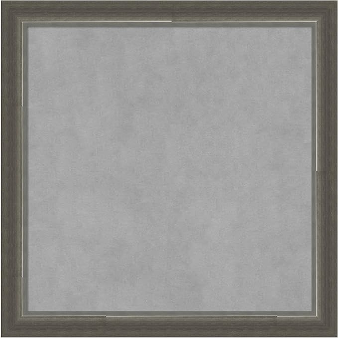 Amanti Art Silver Framed Magnetic Board 23x23 Medium Vision Board by AmantiArt