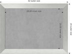 Amanti Art Silver Framed Magnetic Board 24x32 Medium Vision Board - Image 4