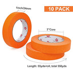 BOMEI PACK Orange Painters Tape 1 Inch - Image 2