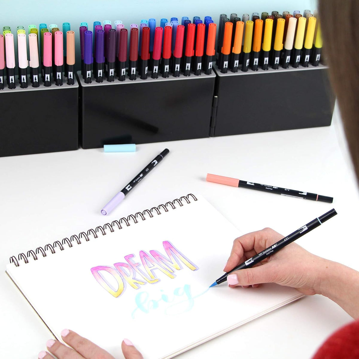 tombow 56179 dual brush pen art markers, 108, side view