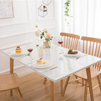 Eisdroma 36 x 63 Inch Clear Table Cover Protector, 1.5mm Plastic Table Cover - Image 2