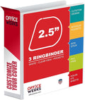 3 Ring Binder, 2.5" Professional Angle D-Rings, Presentation Folder by Unknown