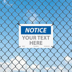 Custom OSHA Style Notice Sign 7" x 10" Aluminum Sign, Customizable "Your Text - Image 3