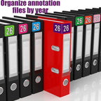 500pcs 2026 Year Stickers, 5x2.5cm/1.97x0.98in 26 Year Colored Self-Adhesive - Image 7
