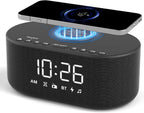 dreamsky alarm clock radio with wireless charging and, main product view