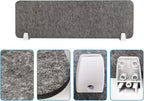 MYOYAY 40''x12'' Privacy Panel Clamp-on Acoustic Desk Divider Freestanding - Image 8
