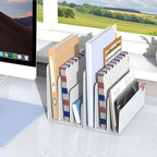 OUTIOE Mail Organizer Countertop, Small Desk File Organizer, Metal File Holder - Image 7