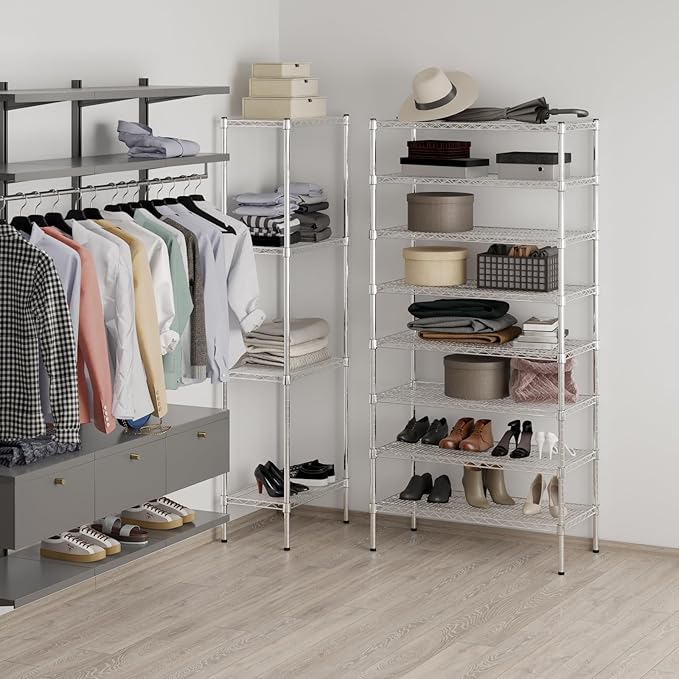 Regal Altair 18" Deep x 36" Wide x 74" Height Wire Shelving Kit | 8-Tier | NSF - Image 4