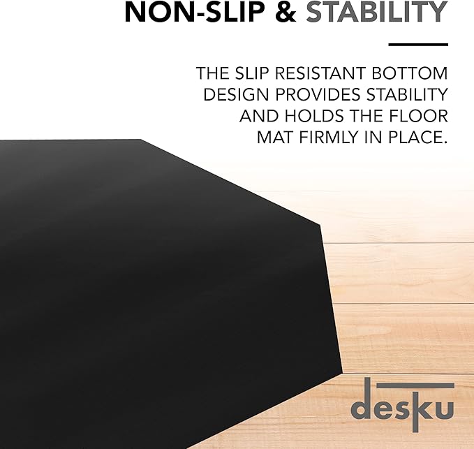 DESKU - Octagon Gaming Chair Mat, Computer and Office Chair Mat - Image 4