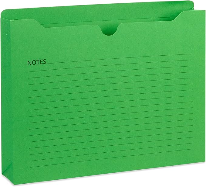 Blue Summit File Jackets Letter Size 2 Inch Expansion, Lined Folders - Image 5