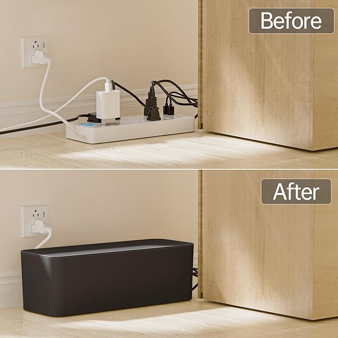 YECAYE 2 Pack Cable Management Box, Pet Friendly Cable Box Organizer - Image 4